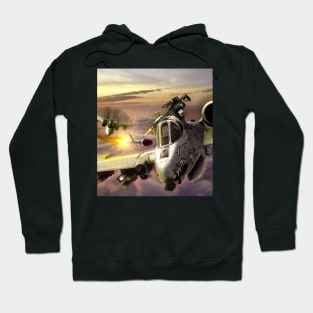 2 Fighter Jets in the Clouds Hoodie